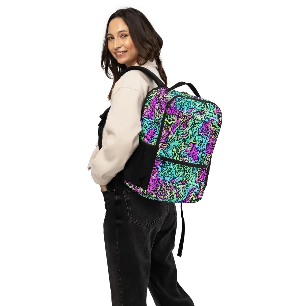 Color Shock on Utility Backpack — Back