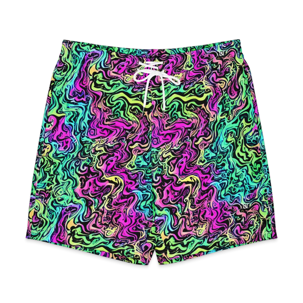 Color Shock on Men's Board Shorts — Front