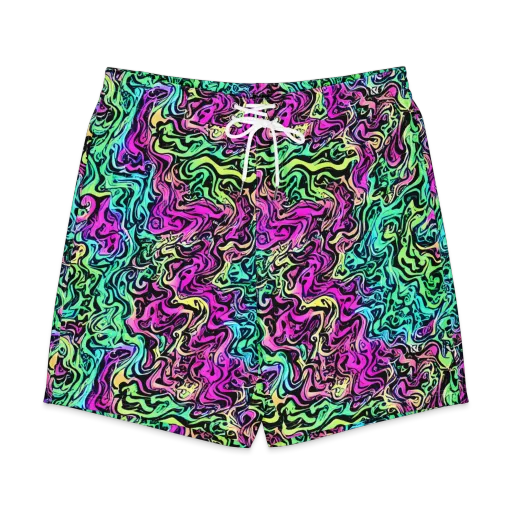 Color Shock on a Men's Board Shorts
