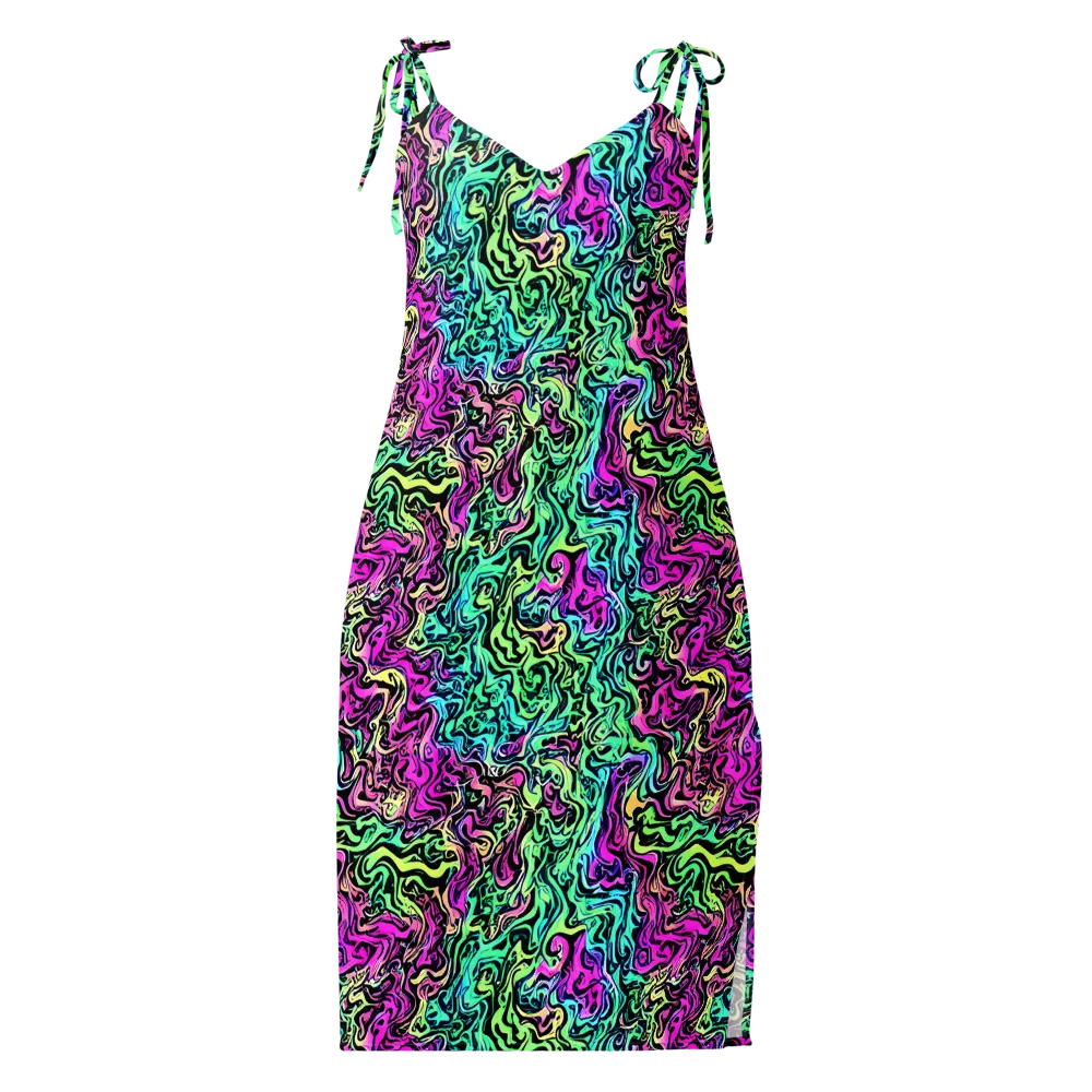 Color Shock on Slip Dress — Front