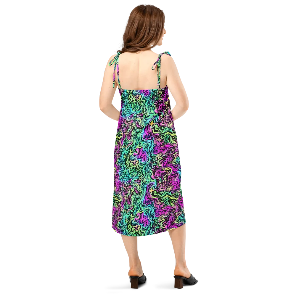 Color Shock on Slip Dress — Back
