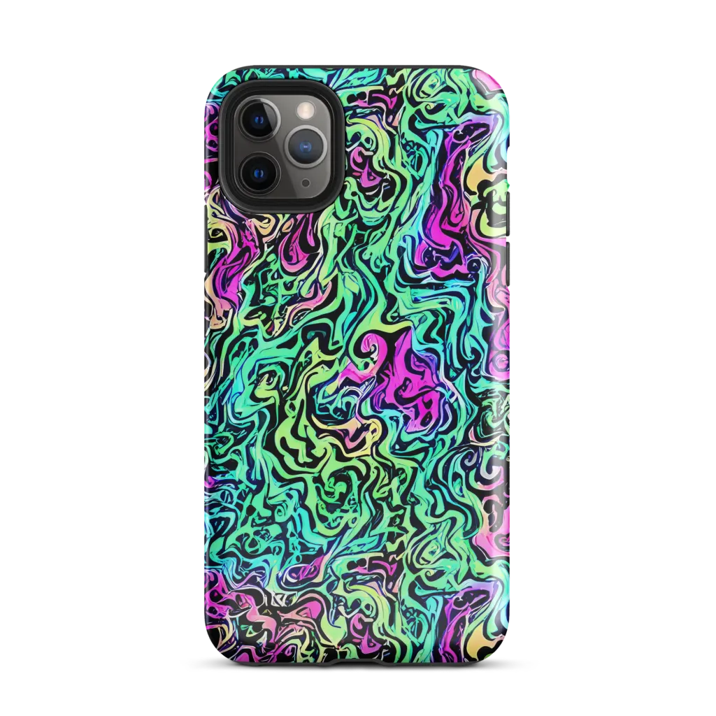 Color Shock on Tough Case for iPhone® — Front