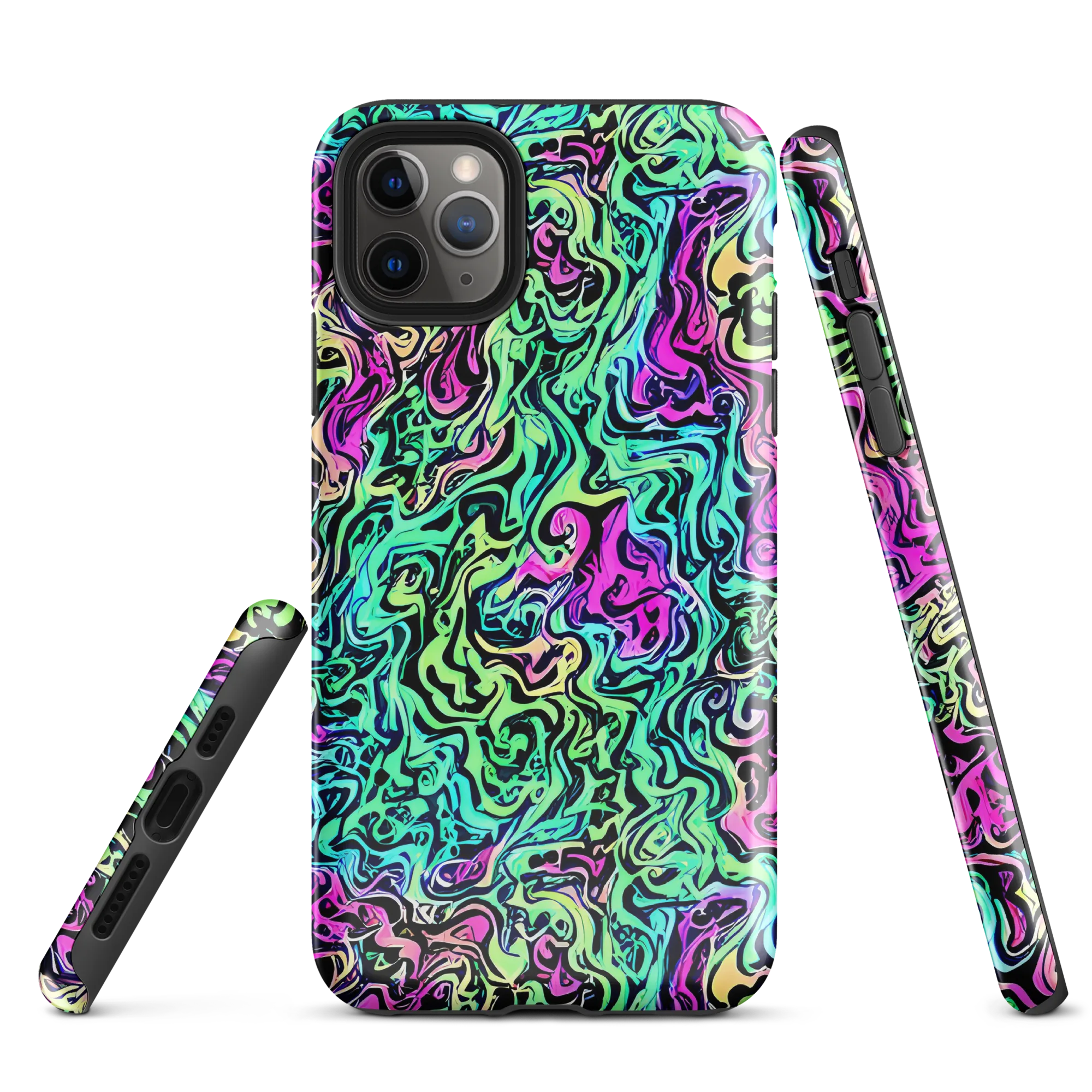 Color Shock on Tough Case for iPhone® — Front
