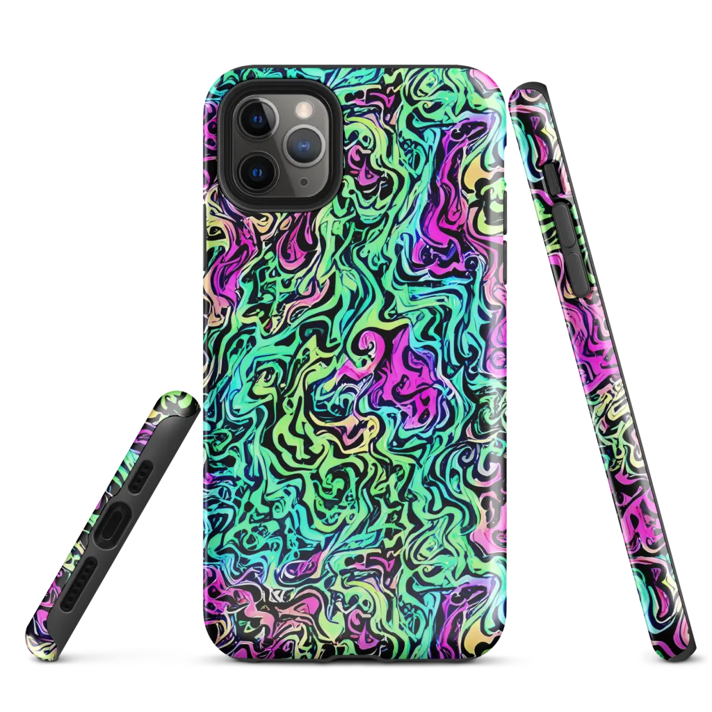 Color Shock on Tough Case for iPhone® — Front