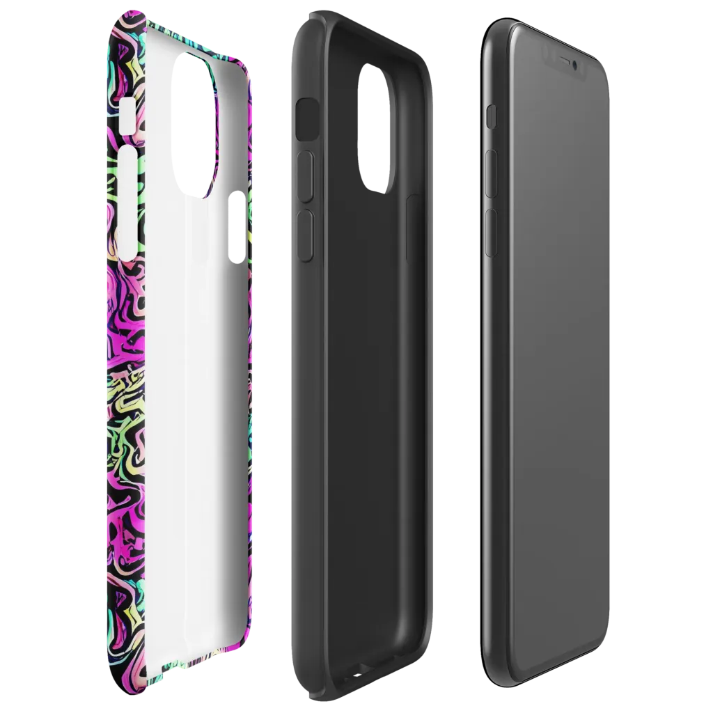 Color Shock on Tough Case for iPhone® — Right