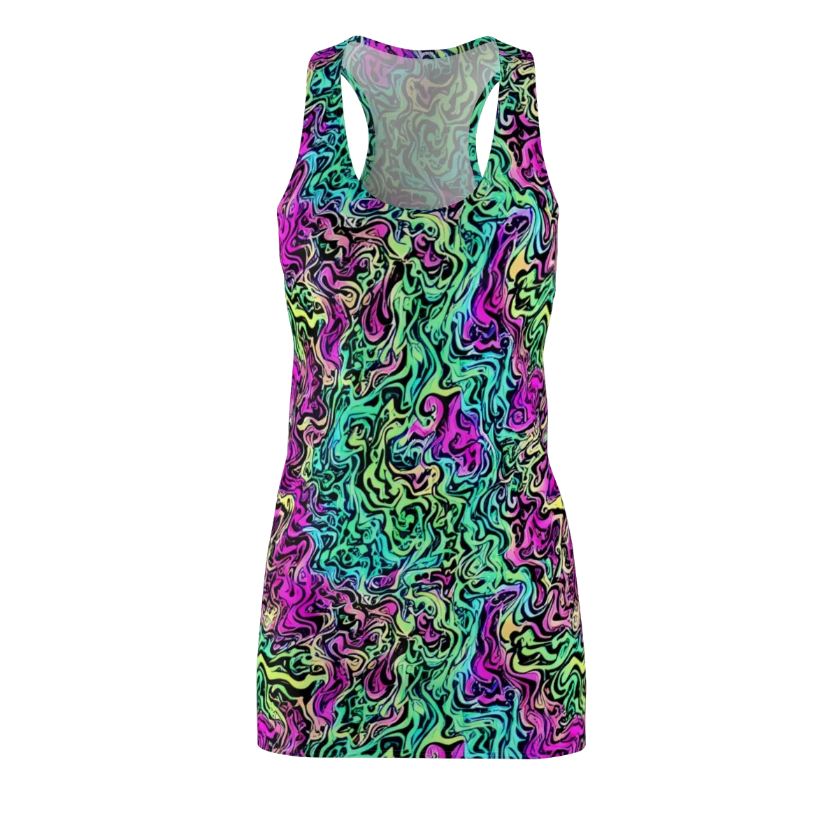 Color Shock on Racerback Dress — Front