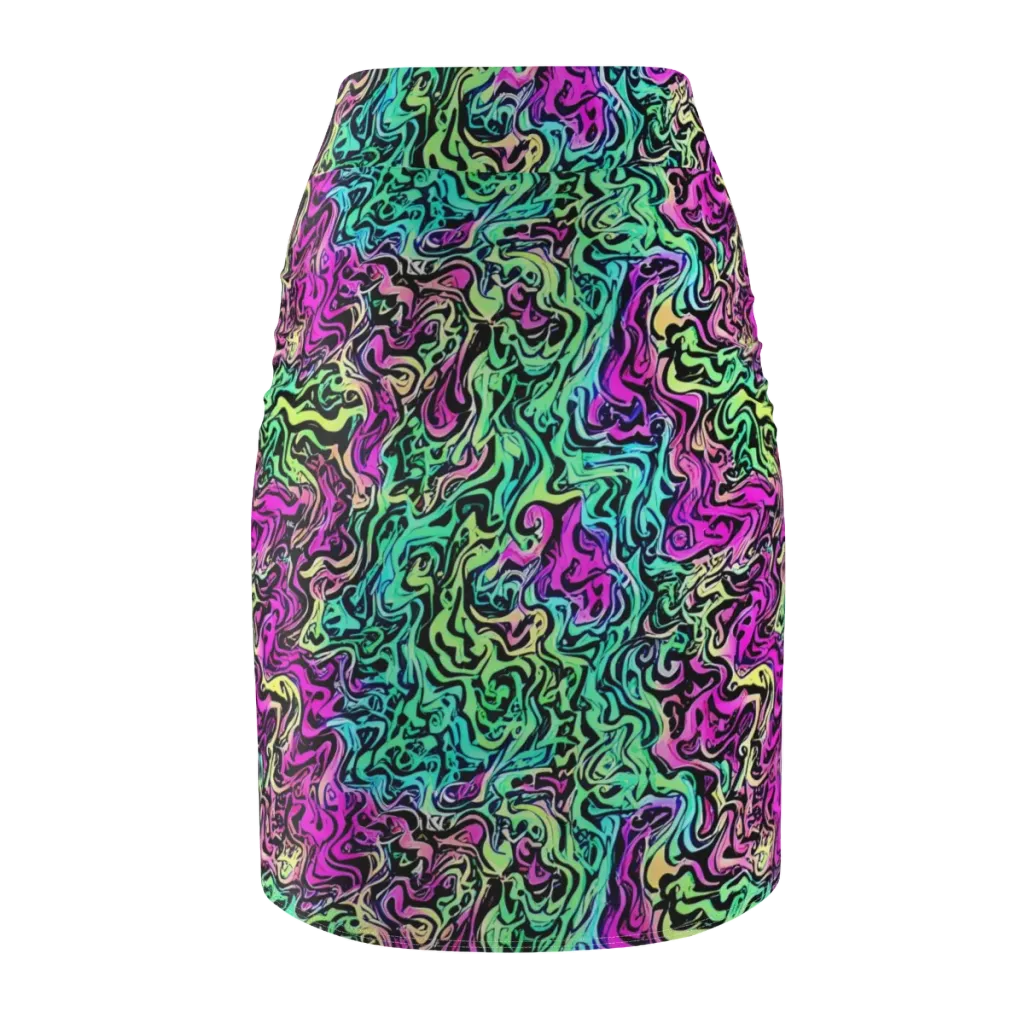 Color Shock on Pencil Skirt — Back