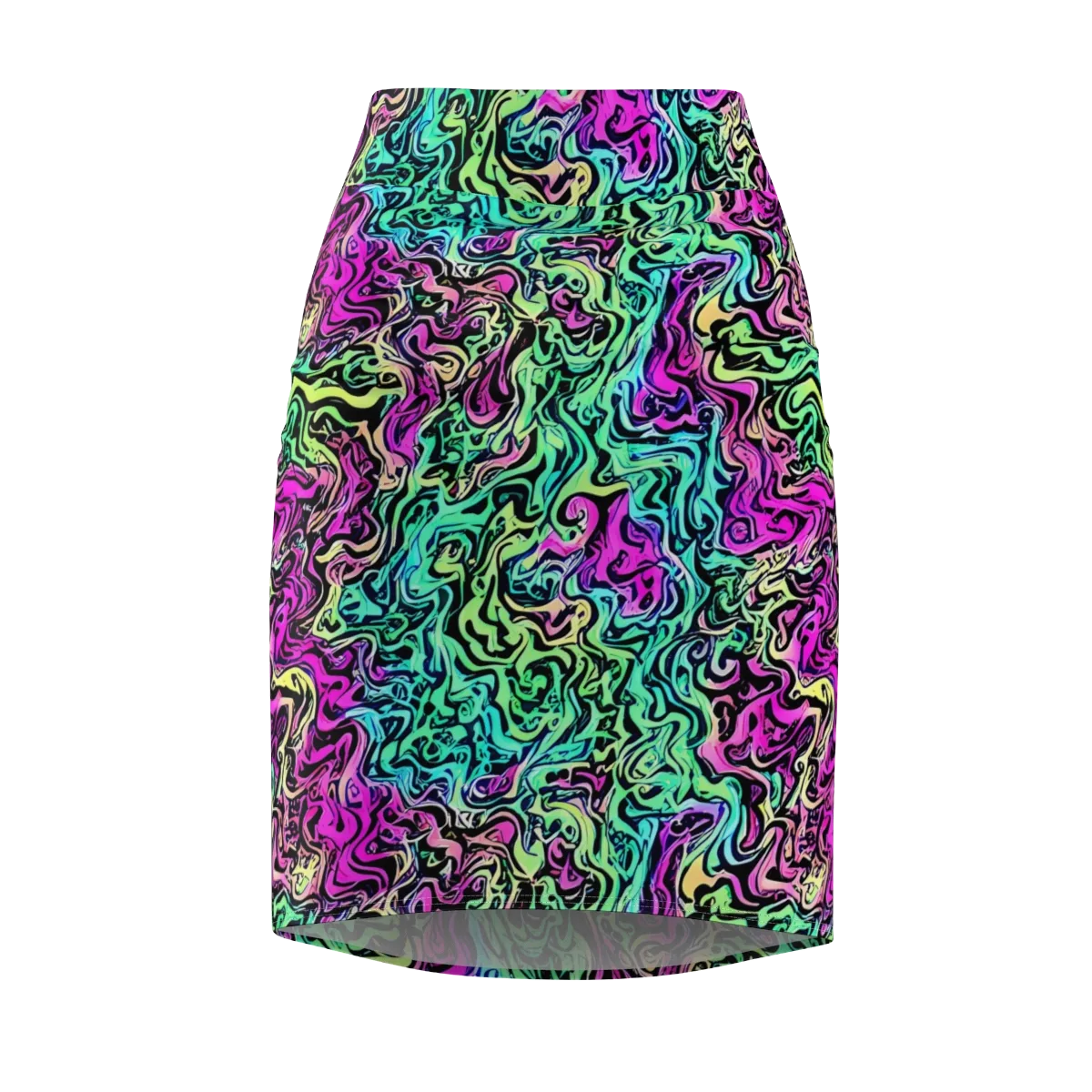 Color Shock on Pencil Skirt — Front