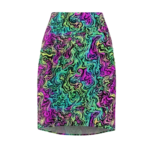 Color Shock on a Pencil Skirt