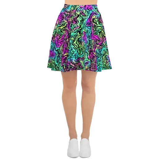 Color Shock on a Skater Skirt