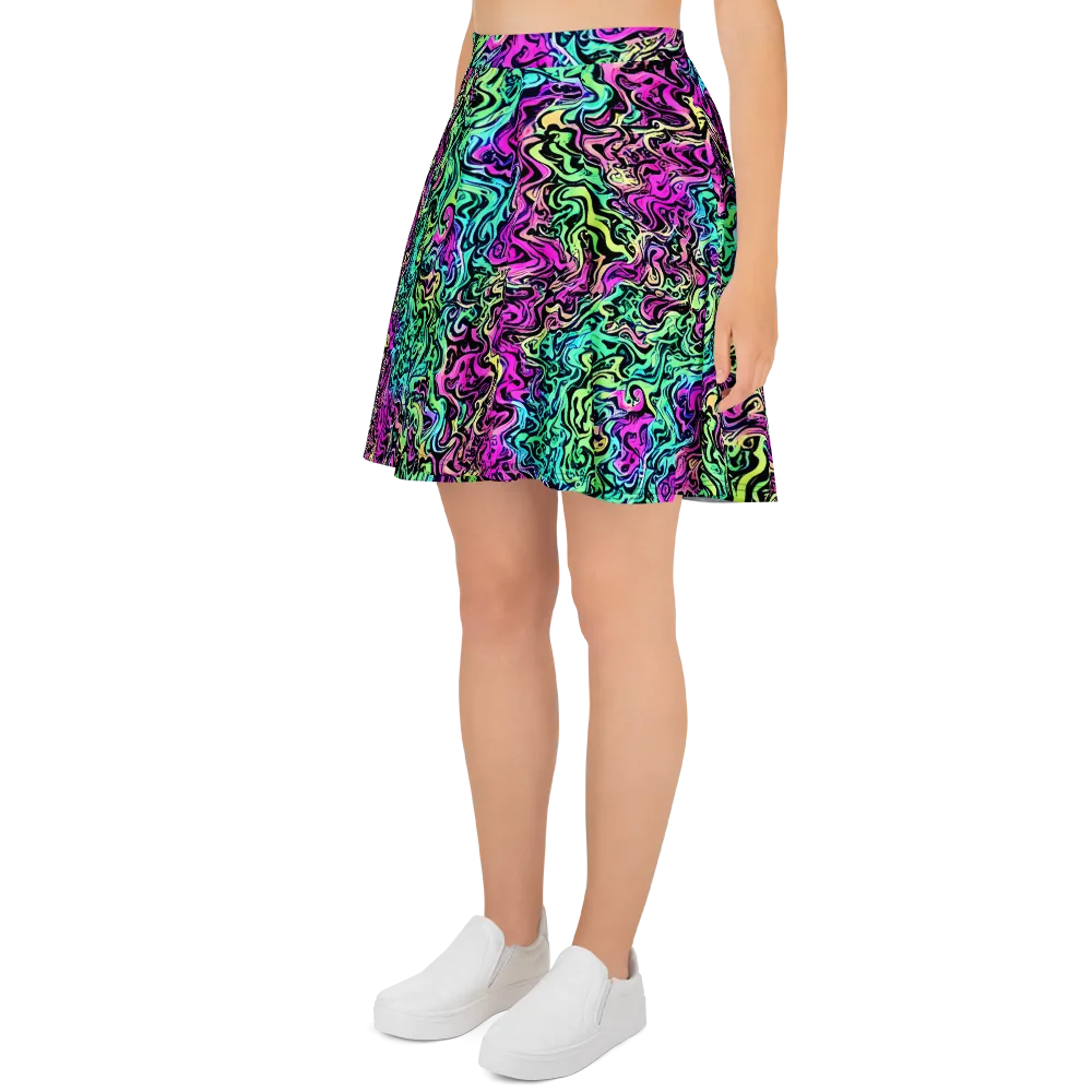 Color Shock on Skater Skirt — Left
