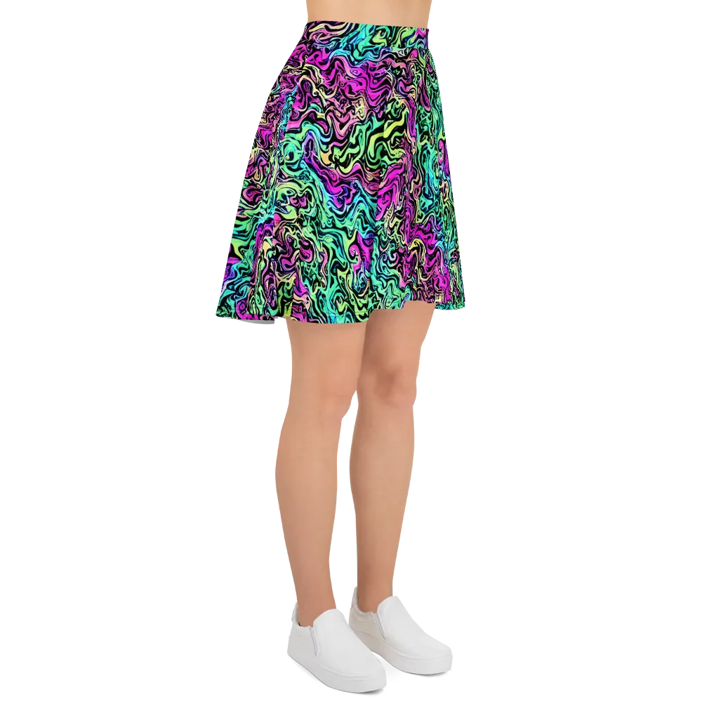 Color Shock on Skater Skirt — Right
