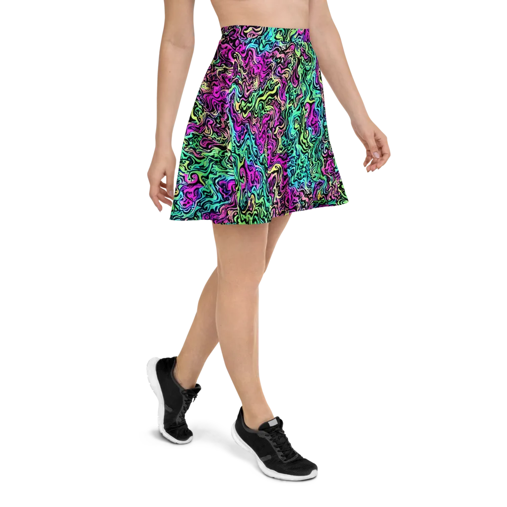Color Shock on Skater Skirt — Right