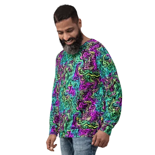 Color Shock on a Sweatshirt