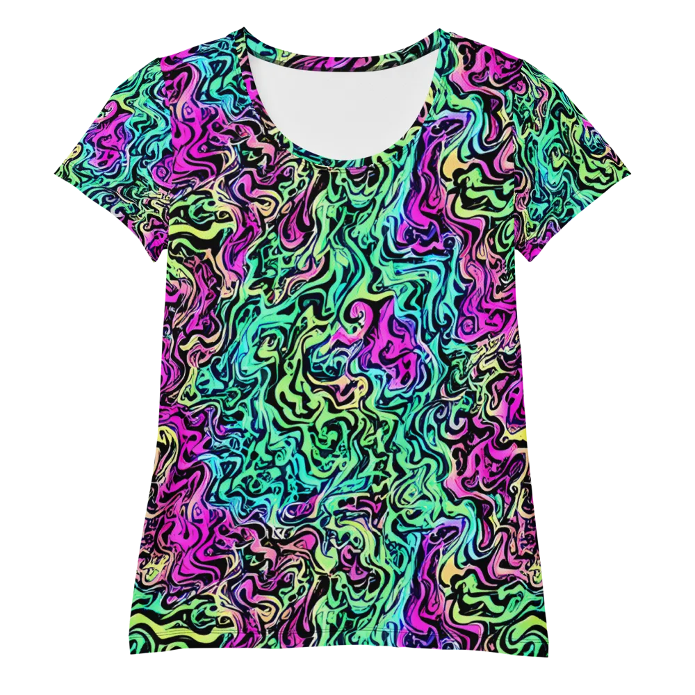 Color Shock on Women's Athletic T-Shirt — Front