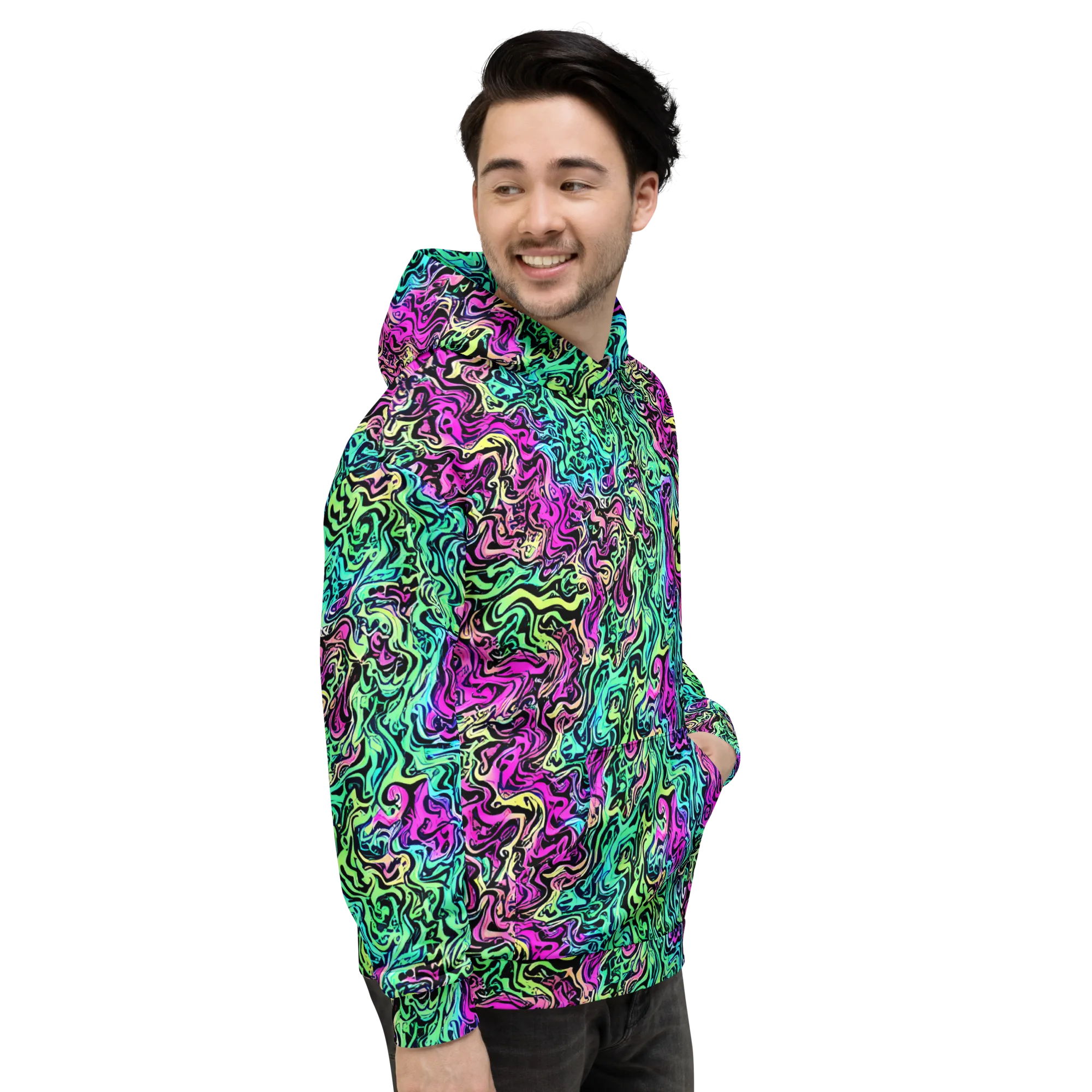 Color Shock on Hoodie — Right