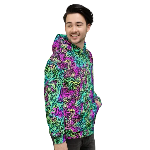 Color Shock on a Hoodie