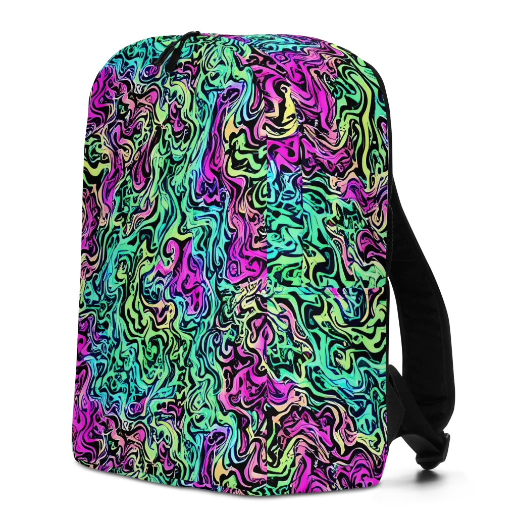 Color Shock on Minimalist Backpack — Left