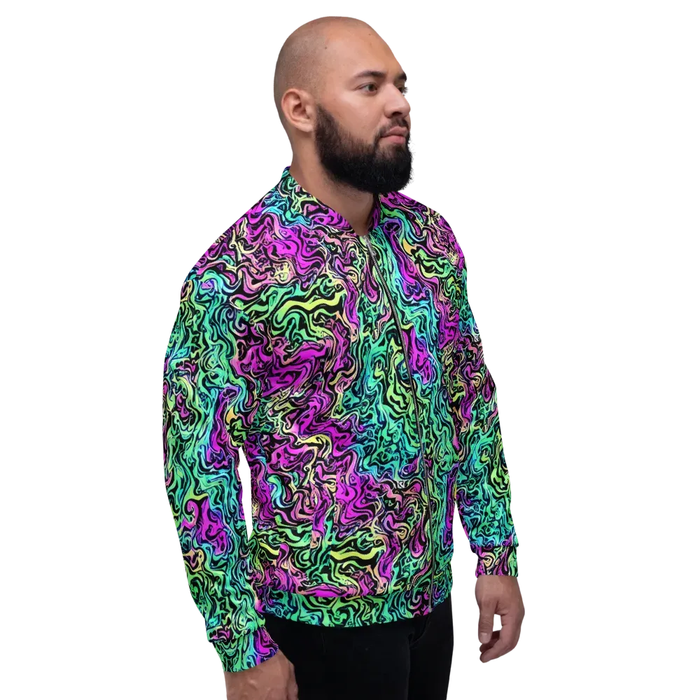 Color Shock on Bomber Jacket — Right