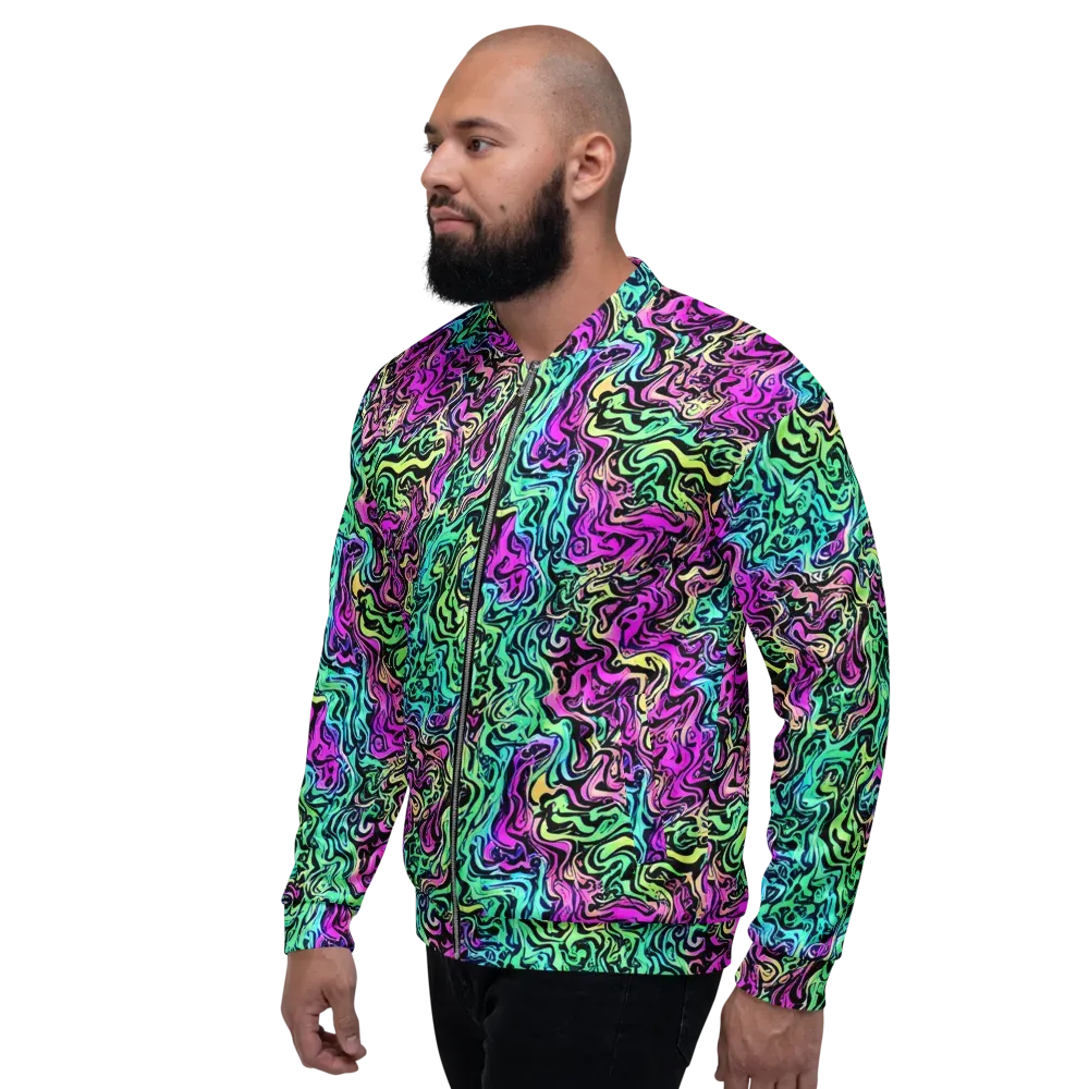 Color Shock on Bomber Jacket — Left