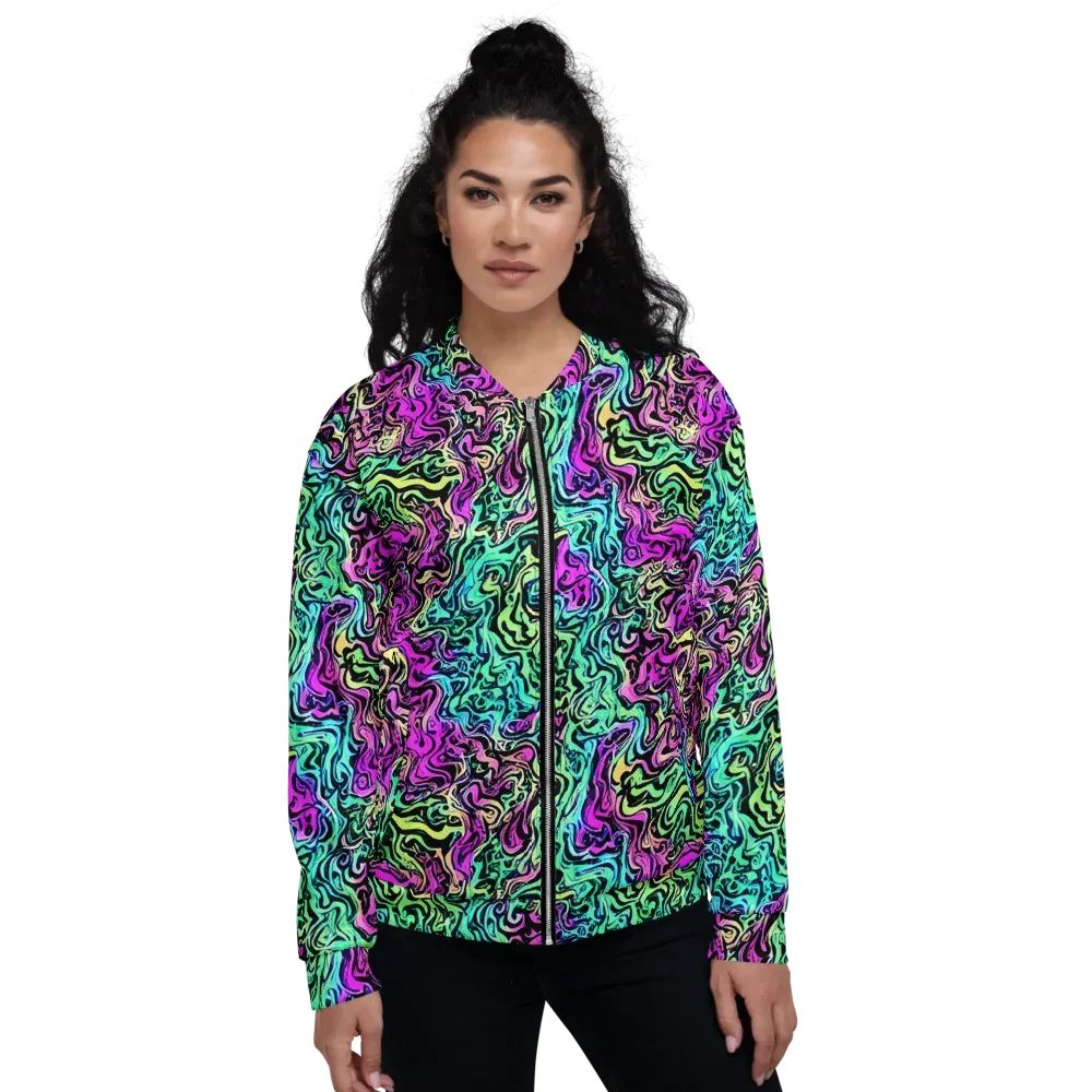 Color Shock on Bomber Jacket — Front