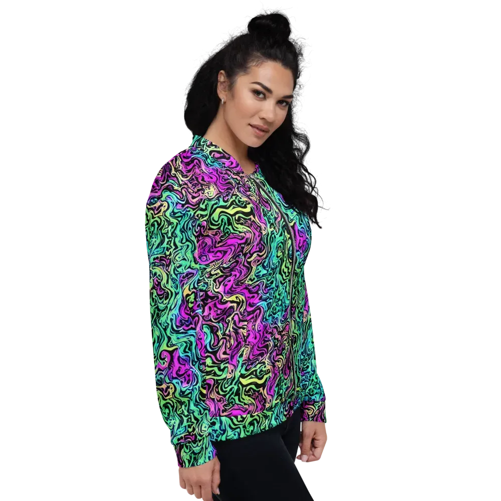 Color Shock on Bomber Jacket — Right