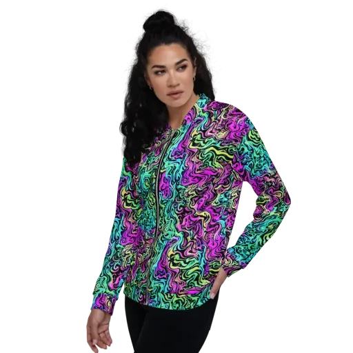 Color Shock on a Bomber Jacket