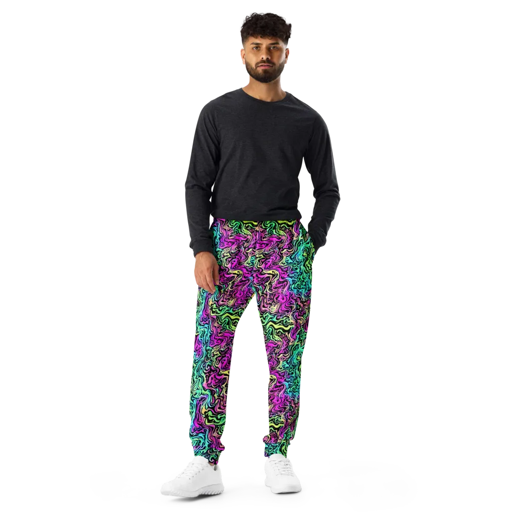 Color Shock on Men's Joggers — Front