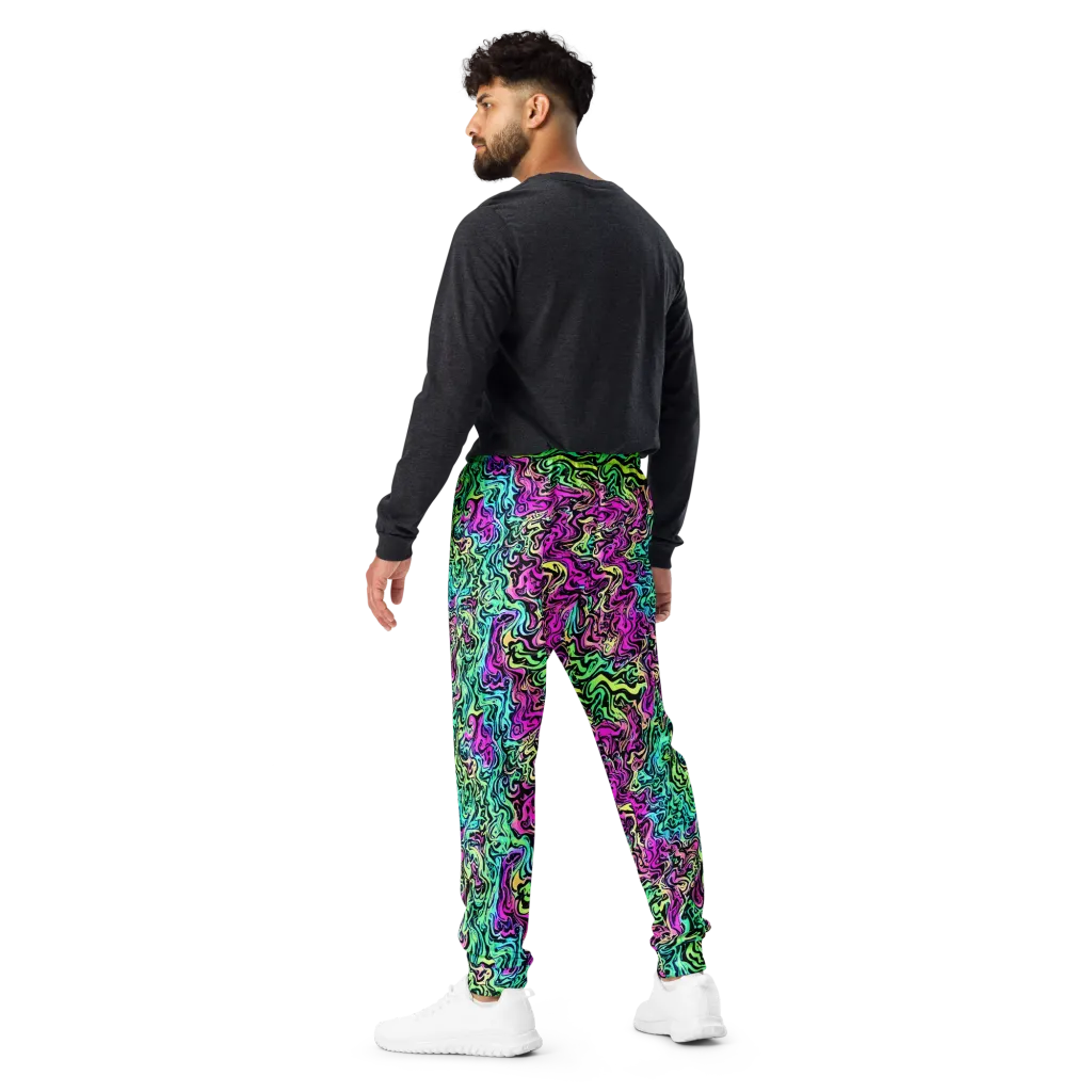 Color Shock on Men's Joggers — Back