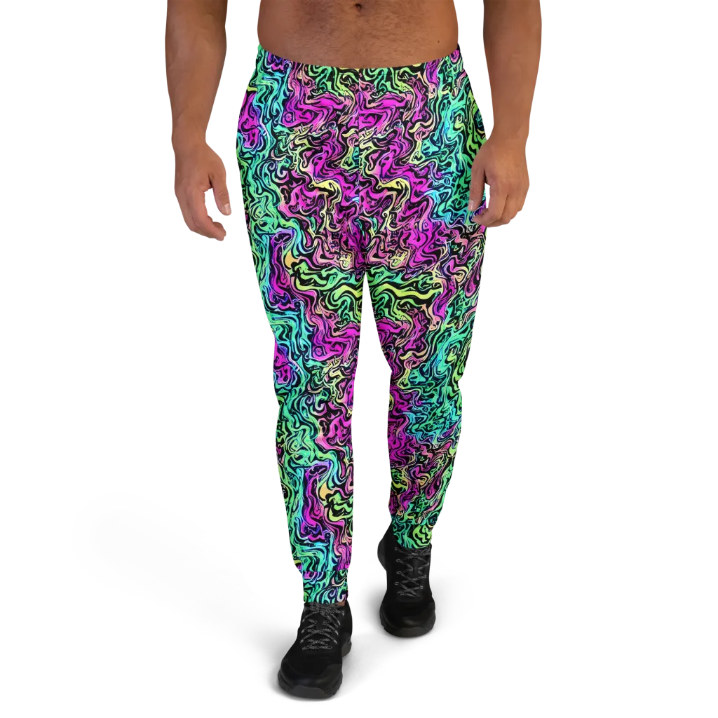 Color Shock on Men's Joggers — Front