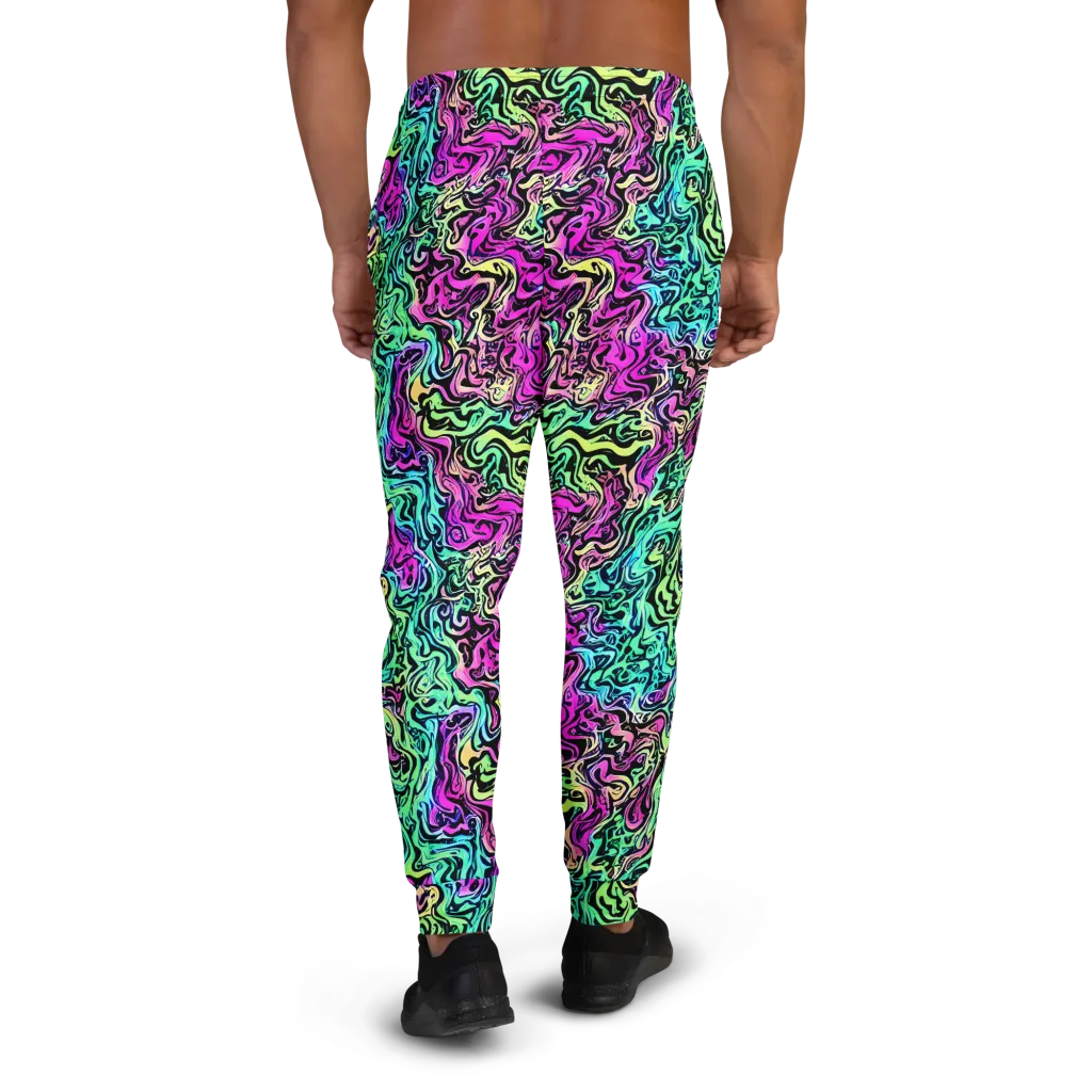 Color Shock on Men's Joggers — Back