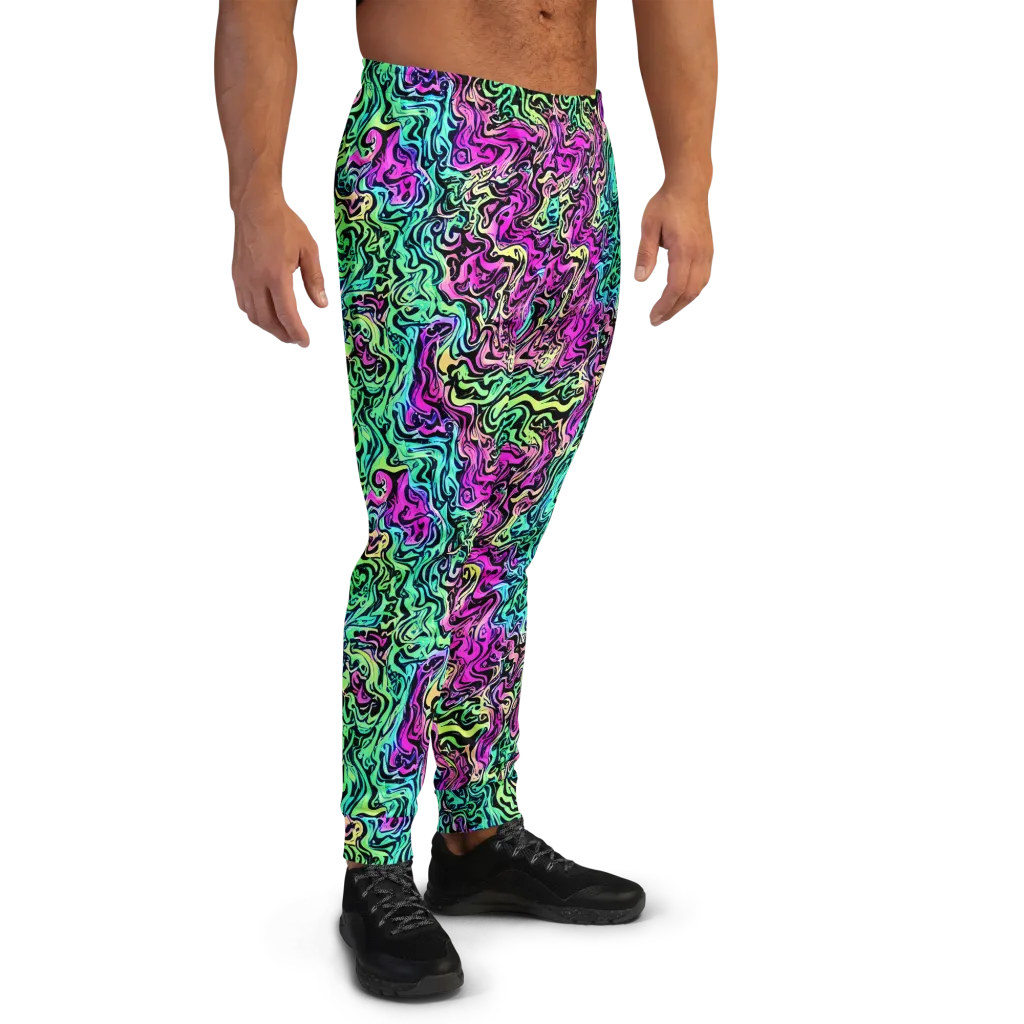 Color Shock on Men's Joggers — Right