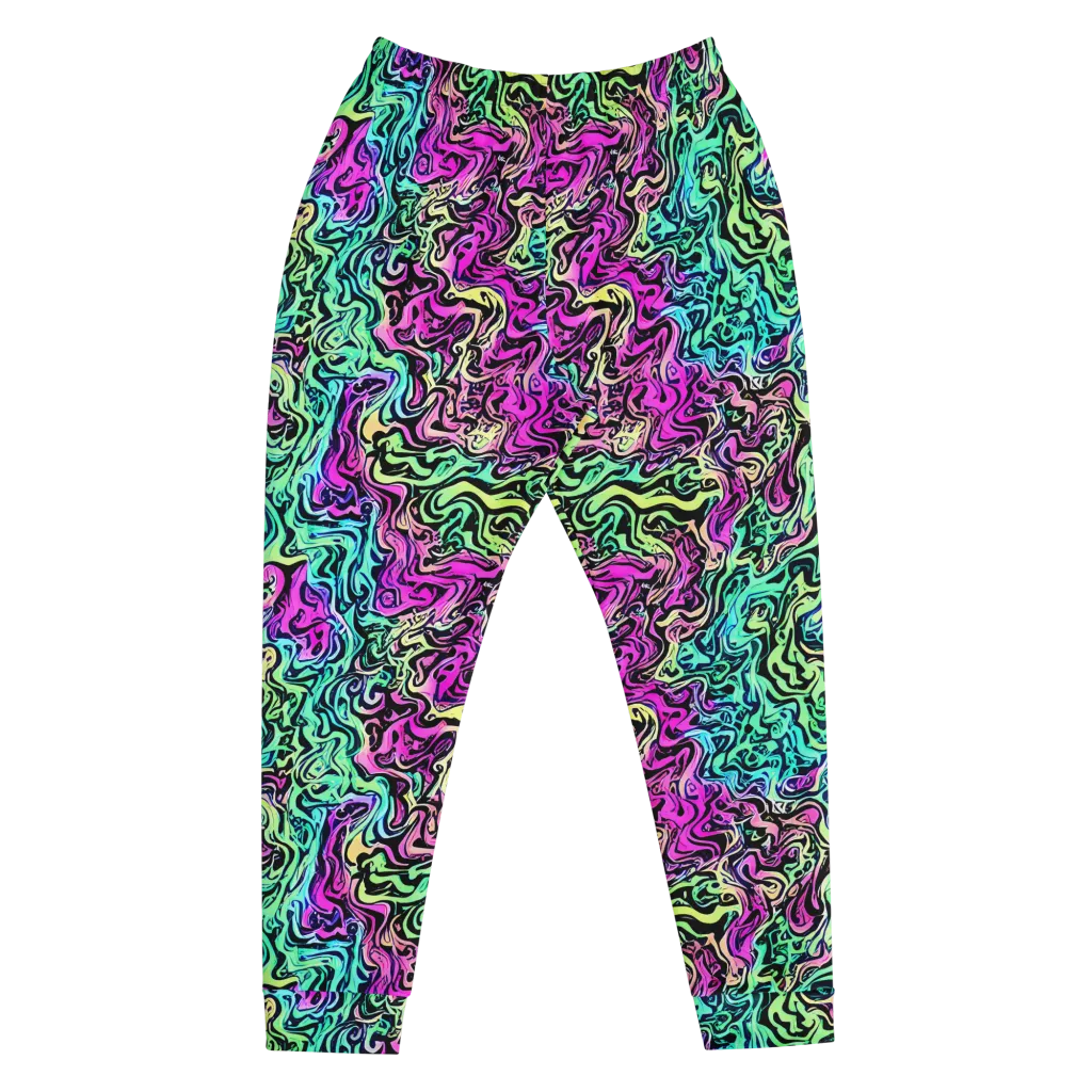Color Shock on Men's Joggers — Front