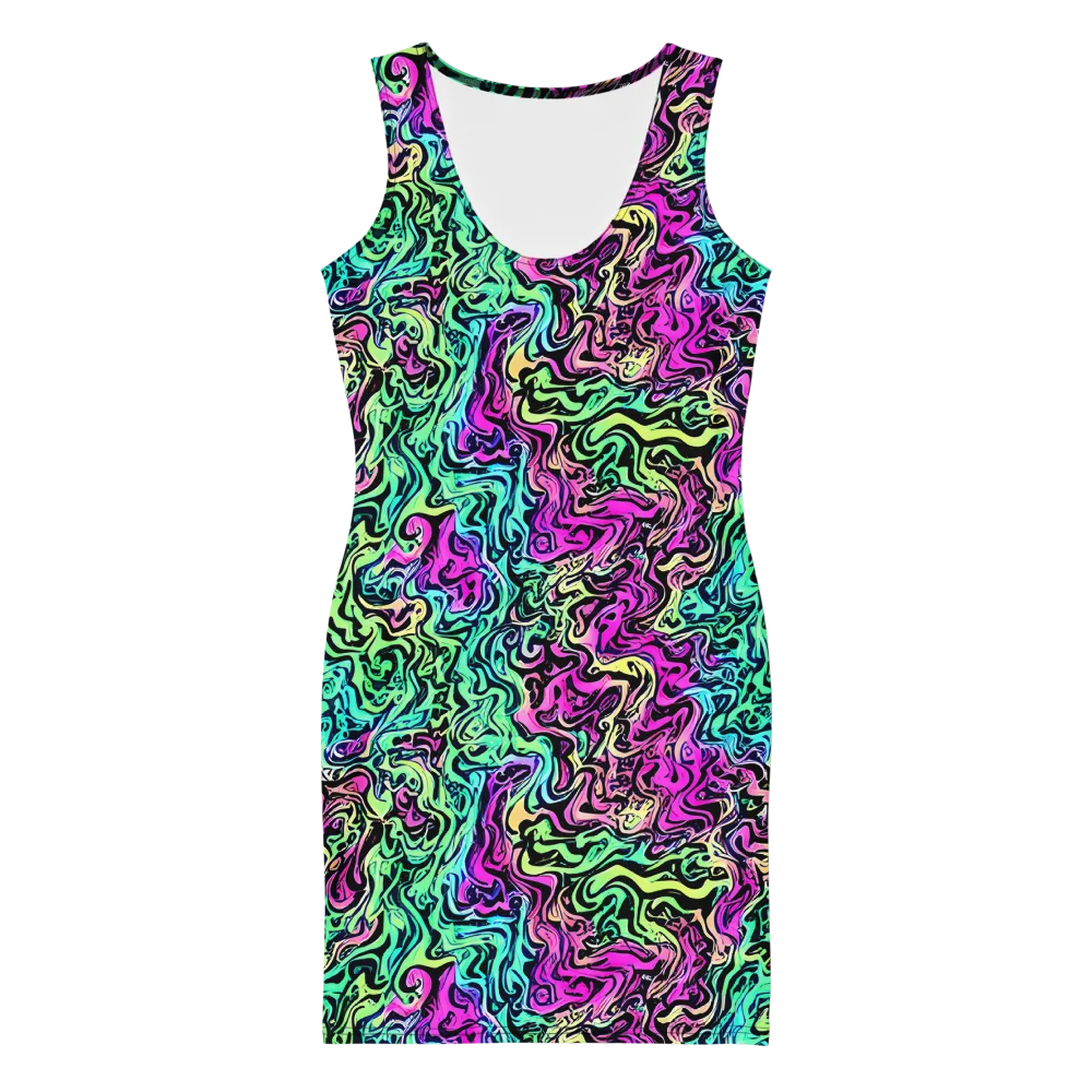 Color Shock on Bodycon Dress — Front
