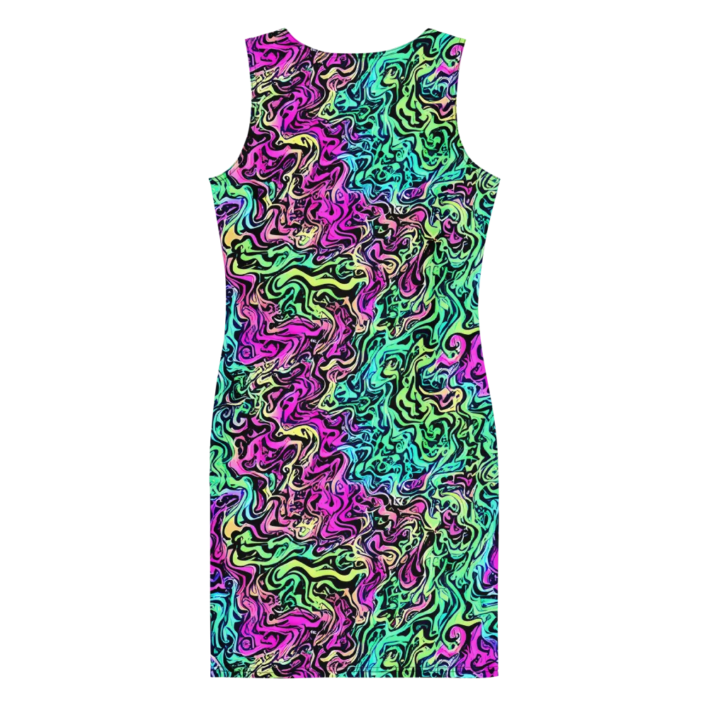 Color Shock on Bodycon Dress — Back