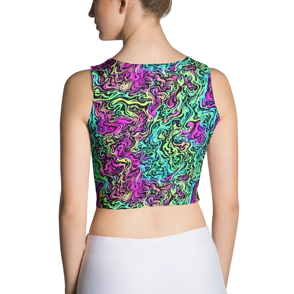 Color Shock on Crop Top — Back