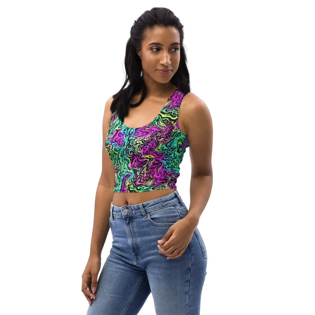 Color Shock on Crop Top — Left Front