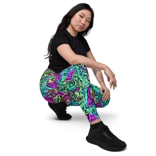 Color Shock on a Leggings with Pockets