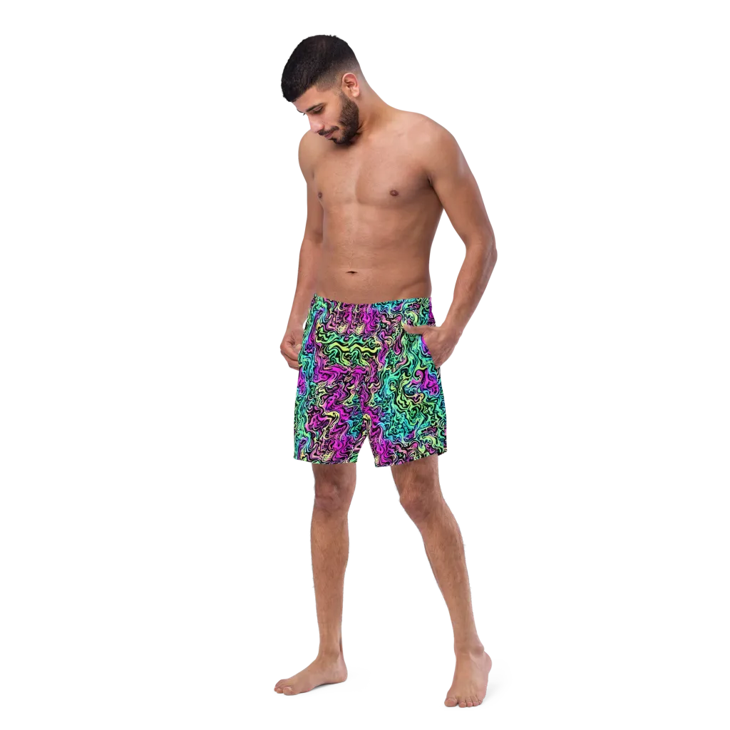 Color Shock on Swim Trunks — Left Front