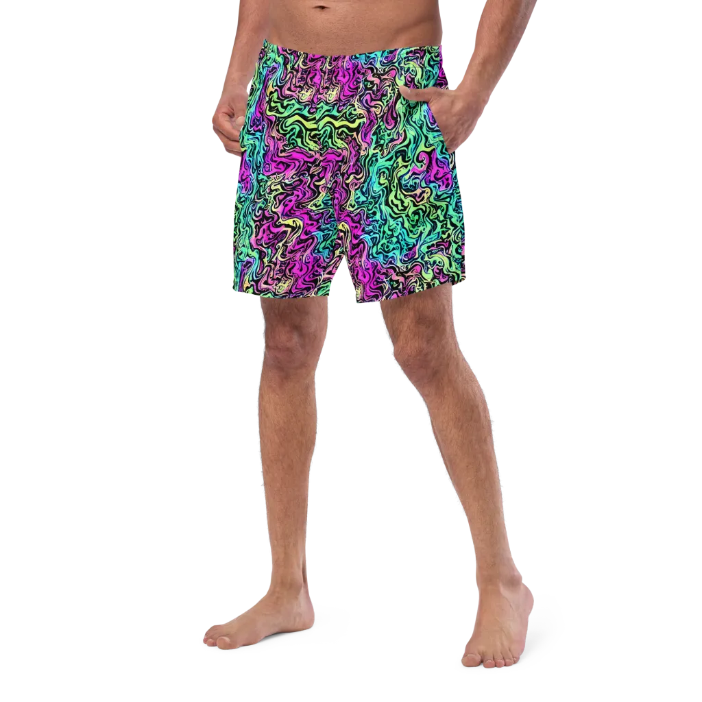 Color Shock on Swim Trunks — Left Front