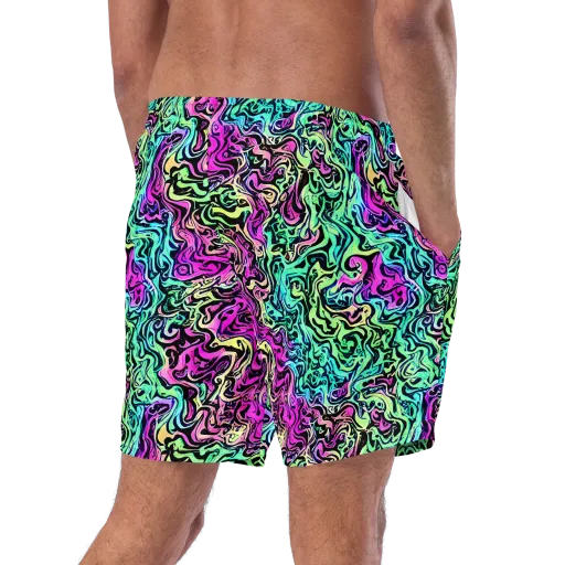 Color Shock on a Swim Trunks