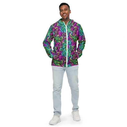 Color Shock on a Men's Windbreaker