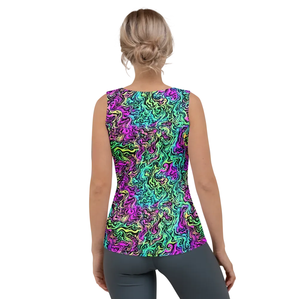 Color Shock on Women's Tank Top — Back