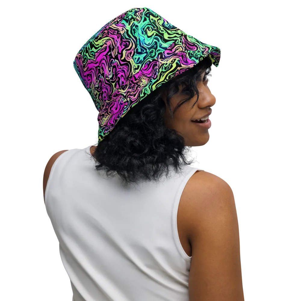 Color Shock on Reversible Bucket Hat — Right Outside