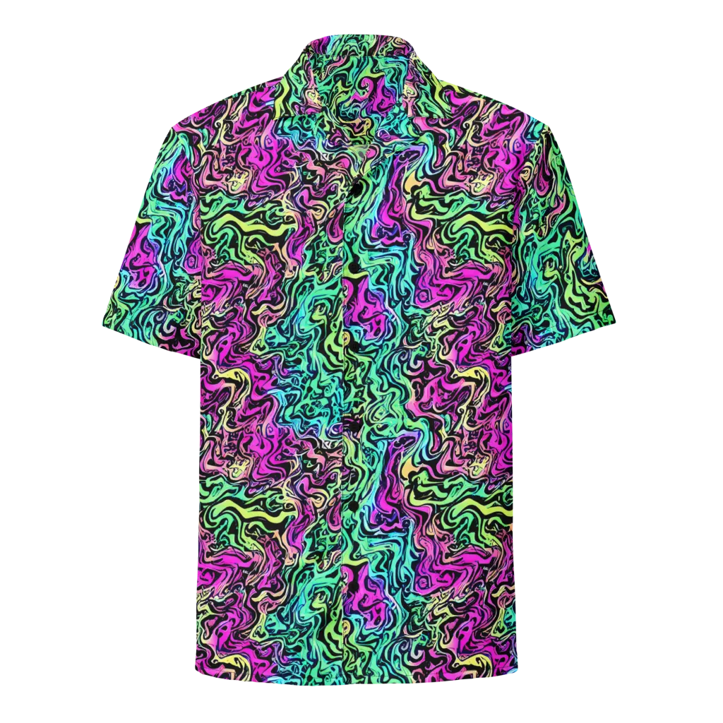 Color Shock on Button Shirt — Front