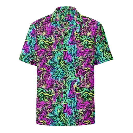 Color Shock on a Button Shirt