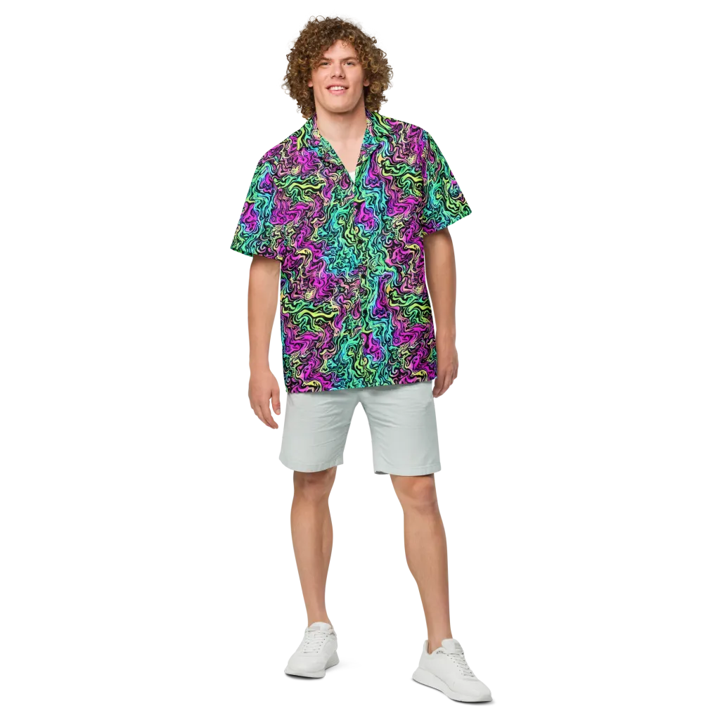 Color Shock on Button Shirt — Front