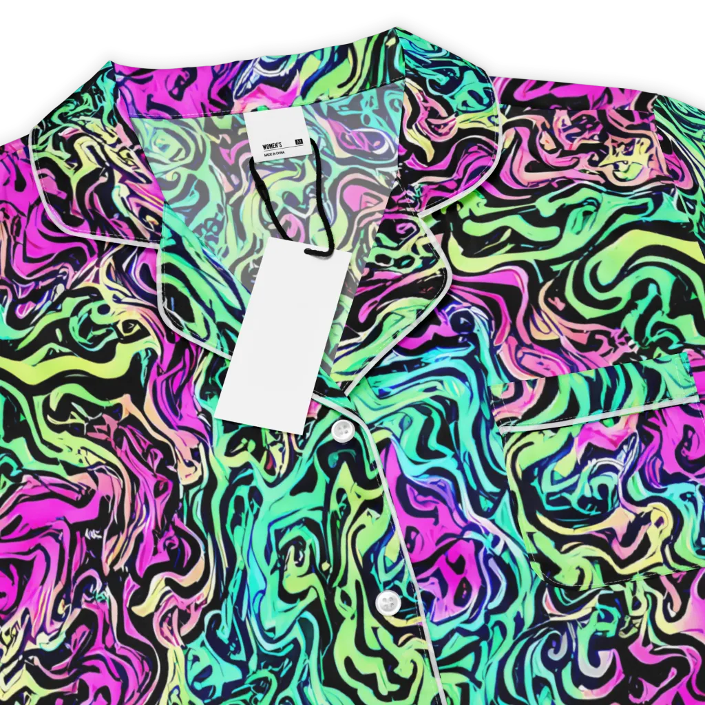 Color Shock on Women's Short Sleeve Pajama Top — Product details