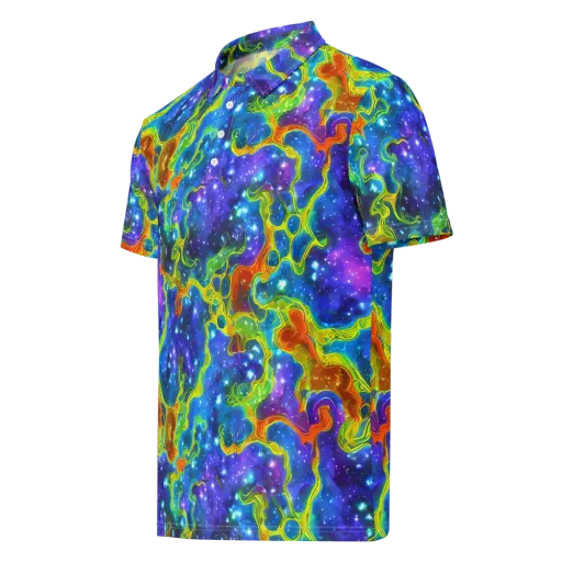 Starfire Maze on a Men's Slim Fit Polo Shirt