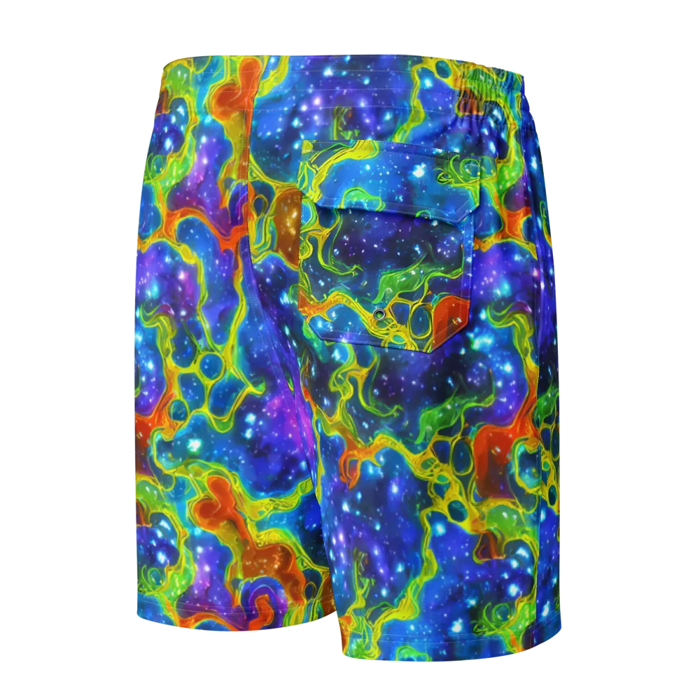 Starfire Maze on Men's Board Shorts — Back